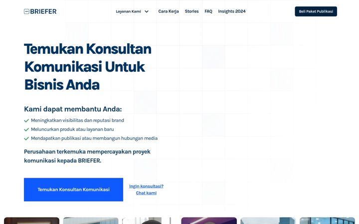 Screenshot of briefer.id