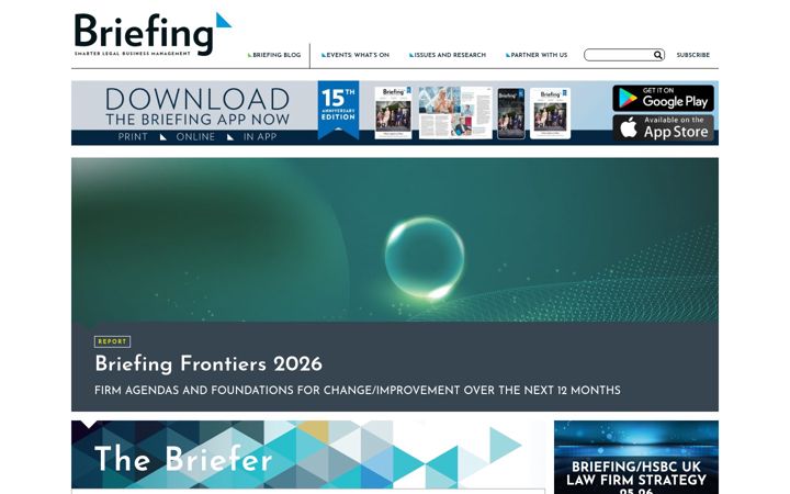 Screenshot of briefing.co.uk