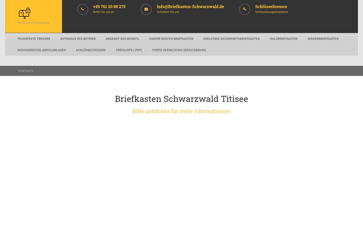 Ekraanipilt saidist briefkasten-schwarzwald.de