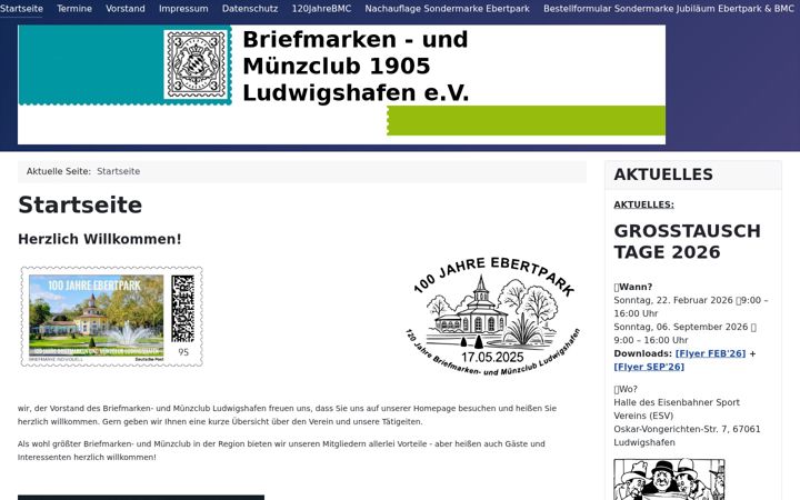 Screenshot of briefmarken-ludwigshafen.de
