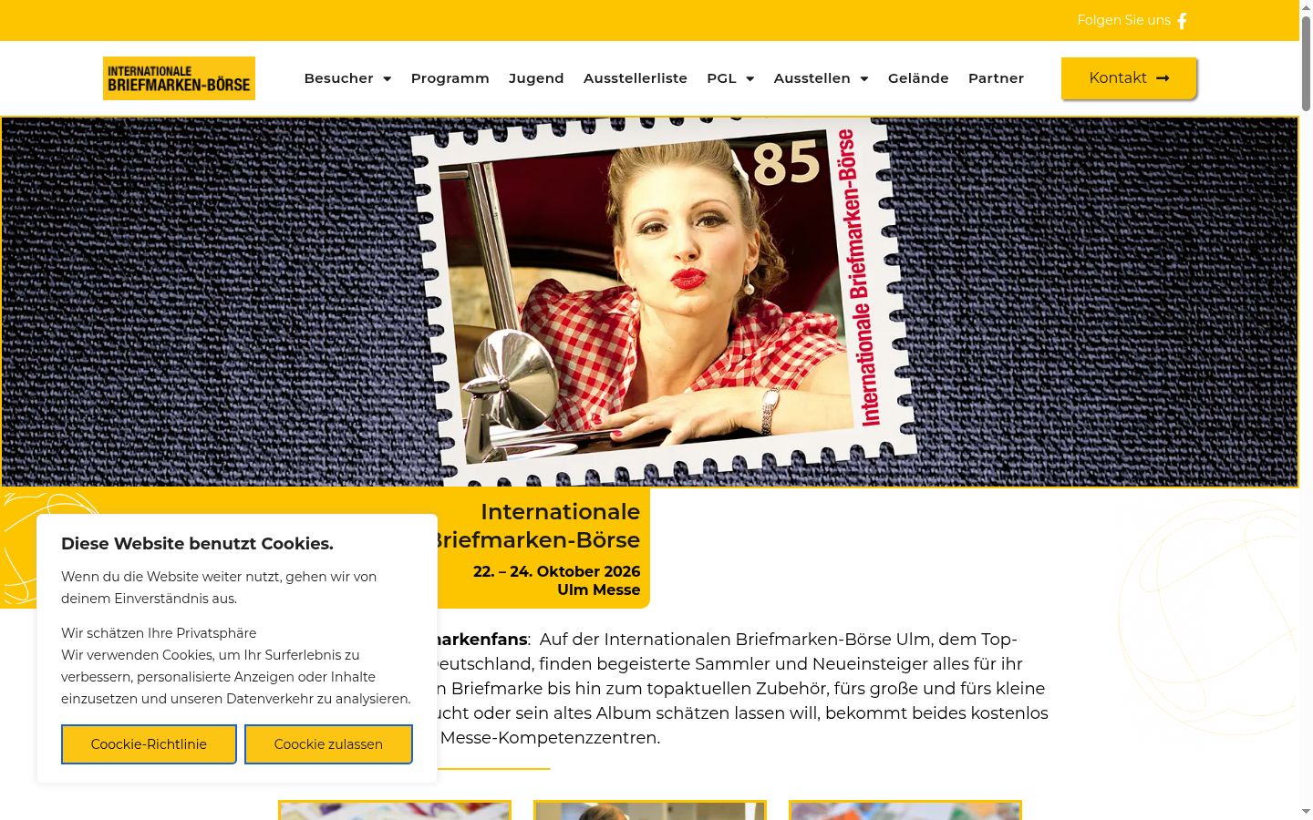 Screenshot des Einwilligungsbanners vor jeglicher Interaktion