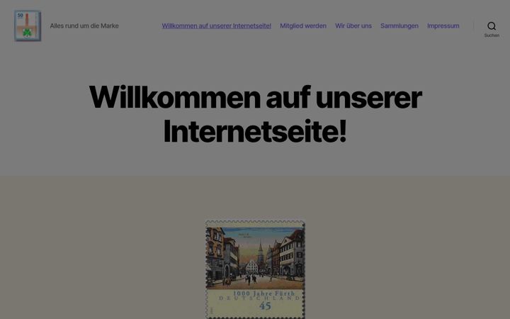 Ekraanipilt saidist briefmarkenfreunde-fuerth.de