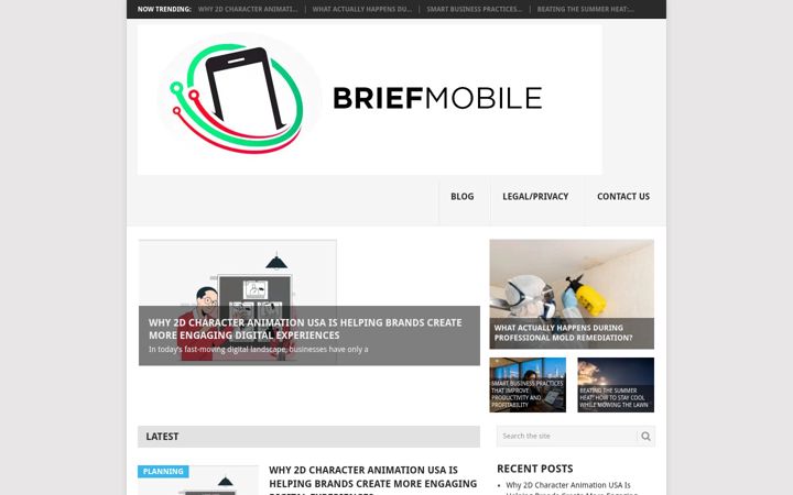 Screenshot of briefmobile.com