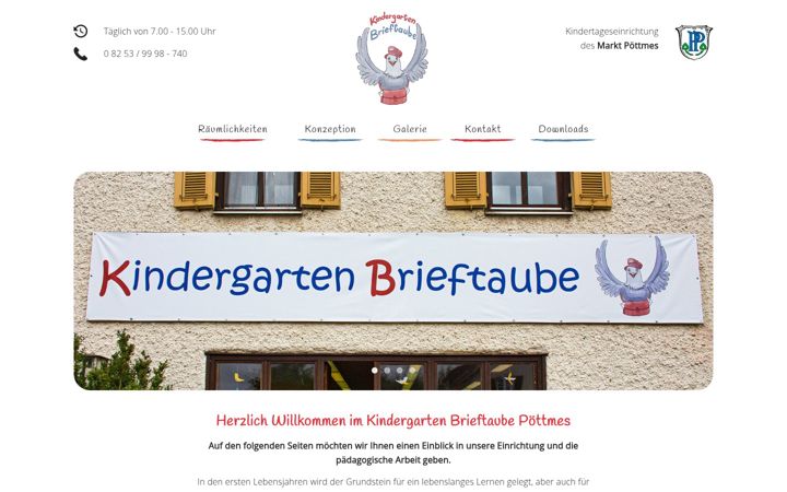 Screenshot of brieftaube-poettmes.de
