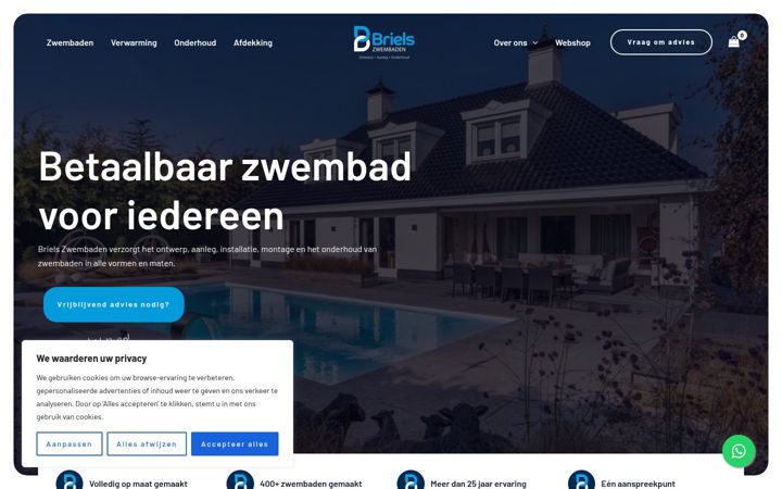 Zrzut ekranu brielszwembaden.nl