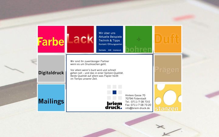 Screenshot of briem-druck.de