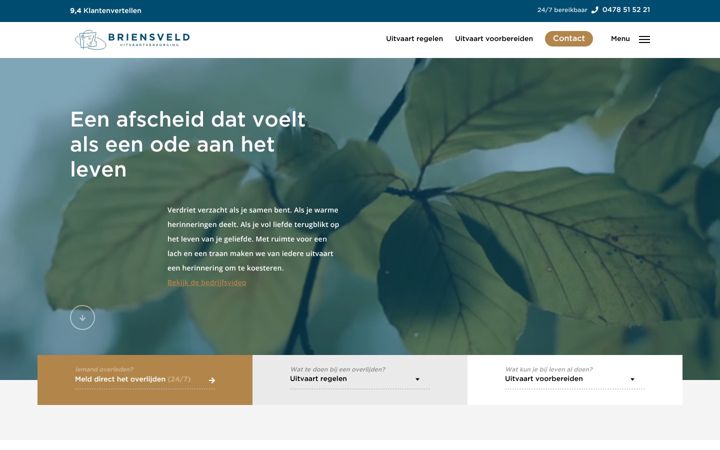 Screenshot of briensveld.nl