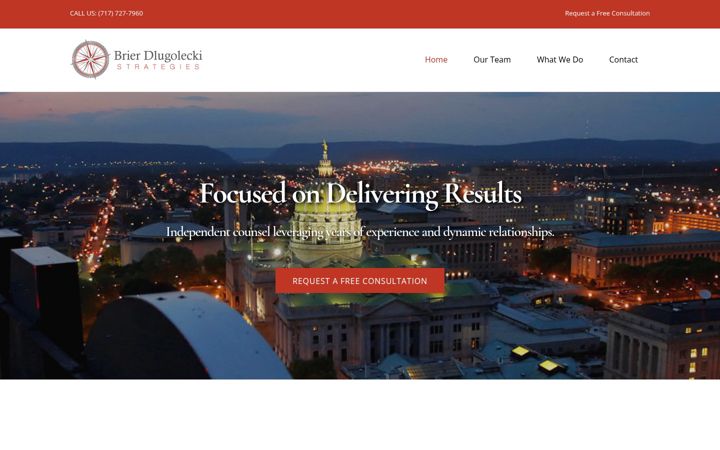 Screenshot of brierdlugolecki.com