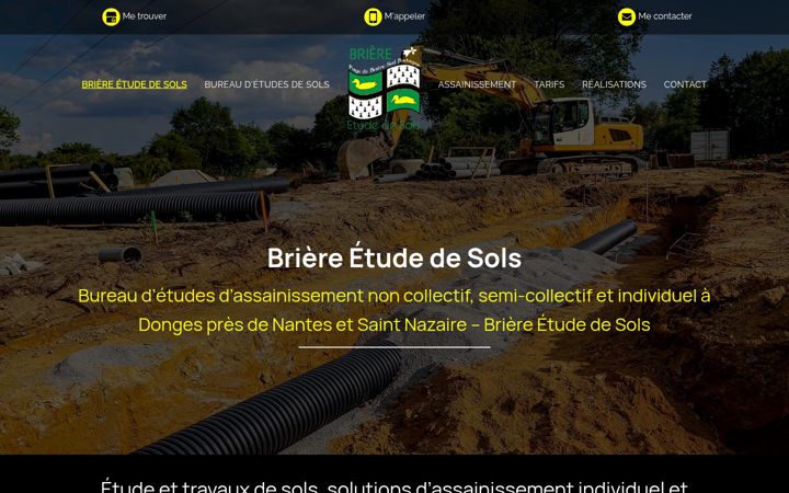 Screenshot of briere-etude-de-sols.fr