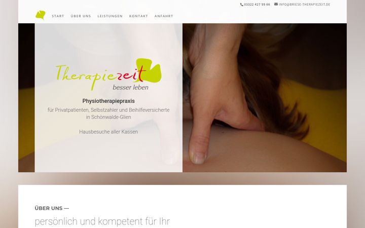 Screenshot of briese-therapiezeit.de