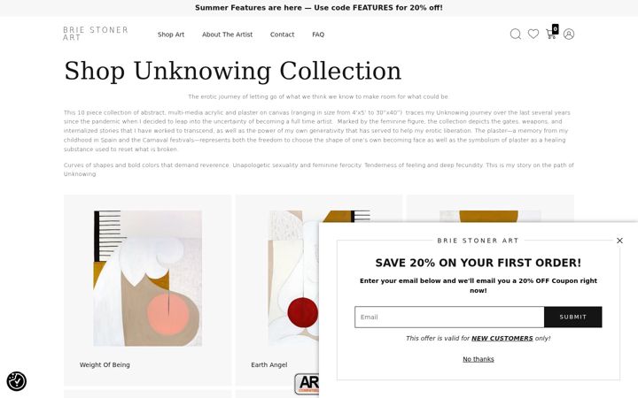 Screenshot of briestonerart.com