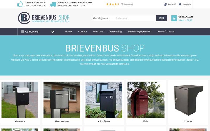 Screenshot of brievenbus-shop.com