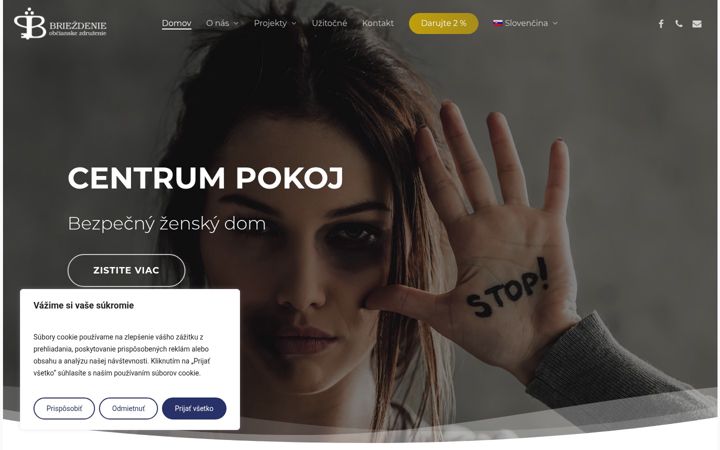 Screenshot of briezdenieoz.sk