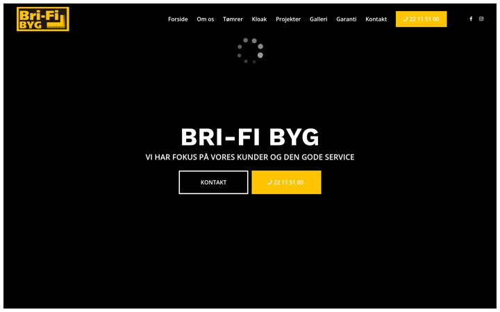 Screenshot of brifi-byg.dk