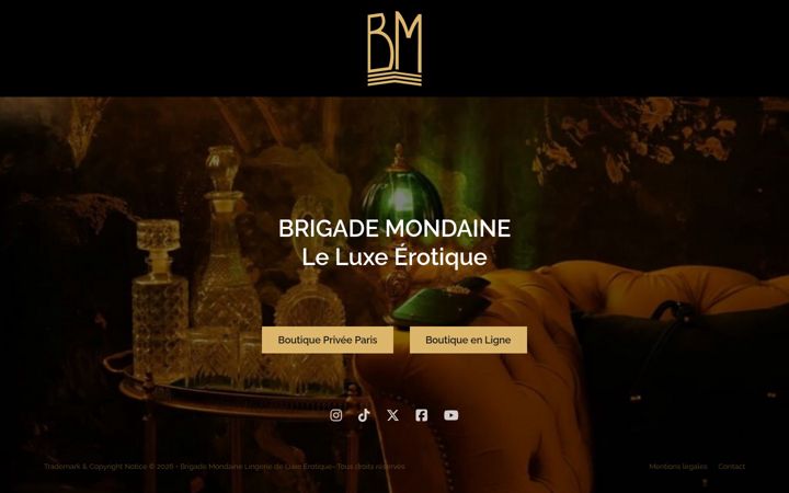 Screenshot of brigademondaine.com