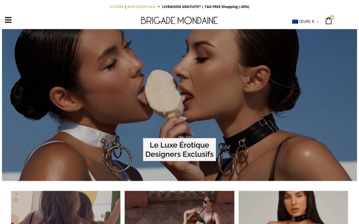 Screenshot of brigademondaine.fr