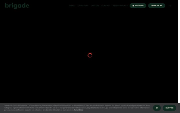Screenshot of brigadepizza.com