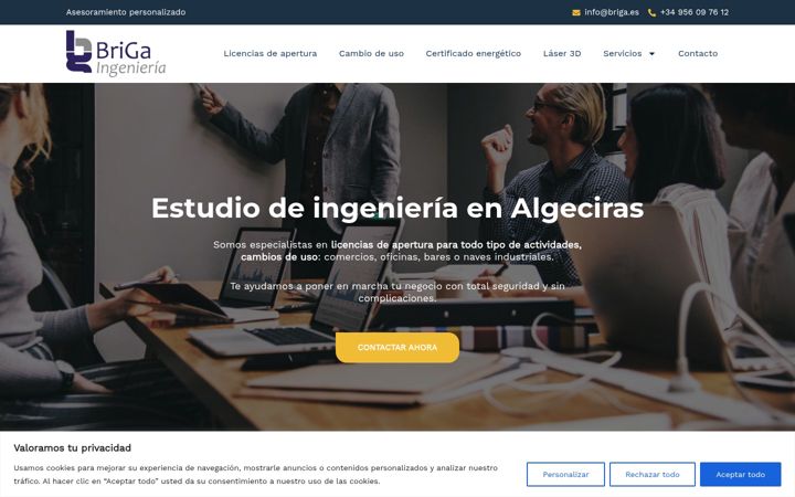 Screenshot of brigaingenieria.com