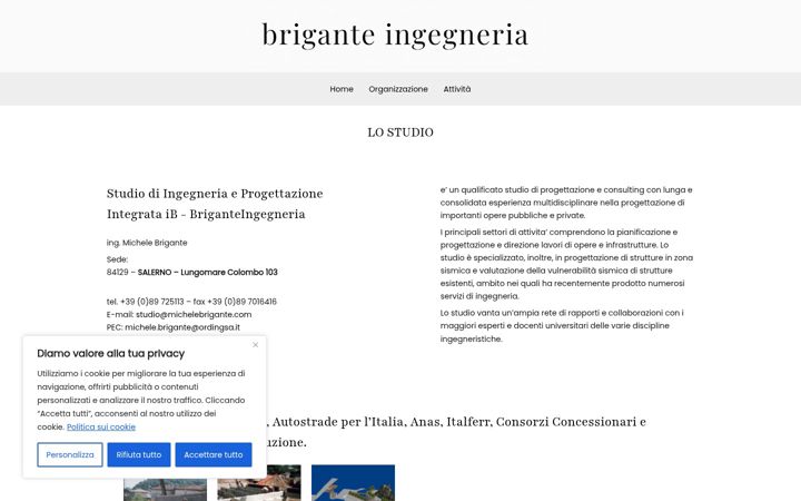 Screenshot of briganteingegneria.com