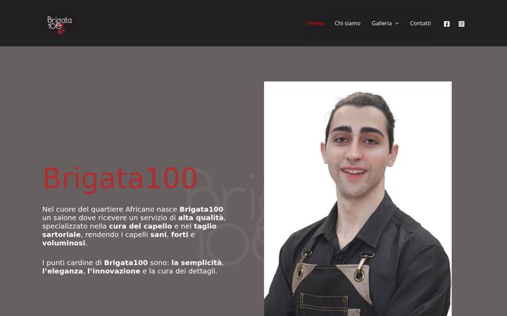 Screenshot of brigata100.com