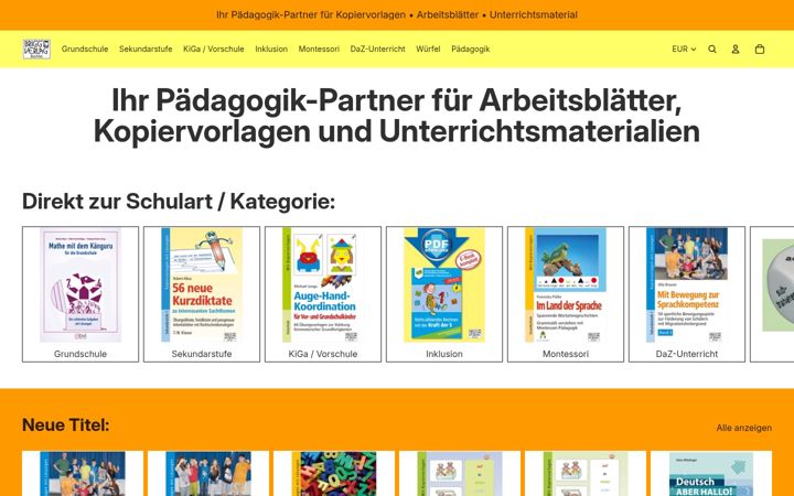 Screenshot of brigg-verlag.de