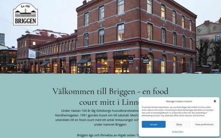 Screenshot of briggengbg.se