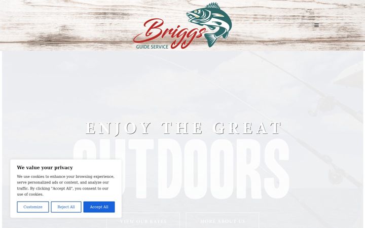 Screenshot of briggsguideservice.com