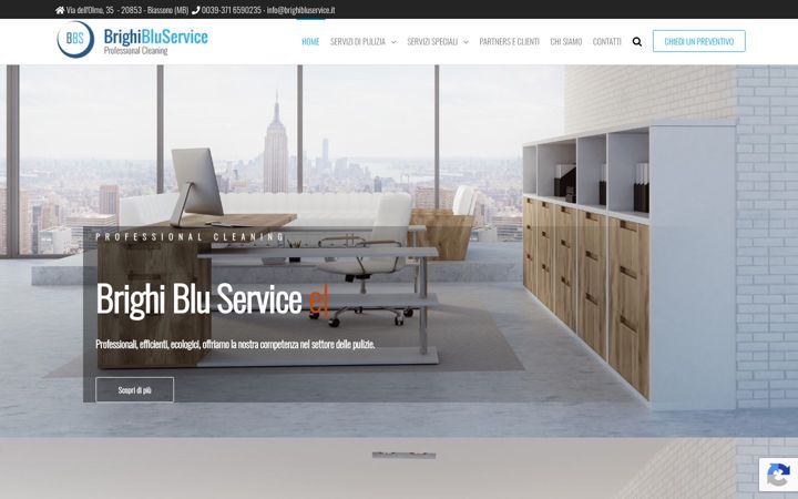 Екранна снимка на brighibluservice.it