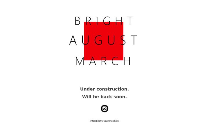 Screenshot of brightaugustmarch.dk