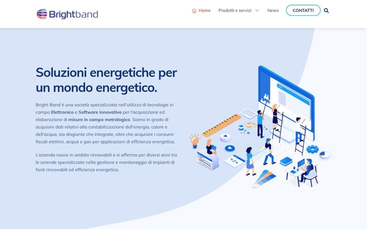 Екранна снимка на brightband.it