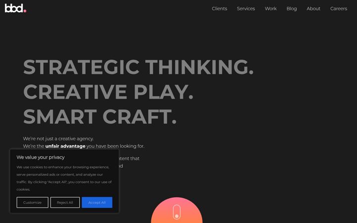 Screenshot of brightblueday.com