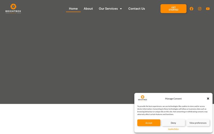 Screenshot of brightboxmedia.co.uk
