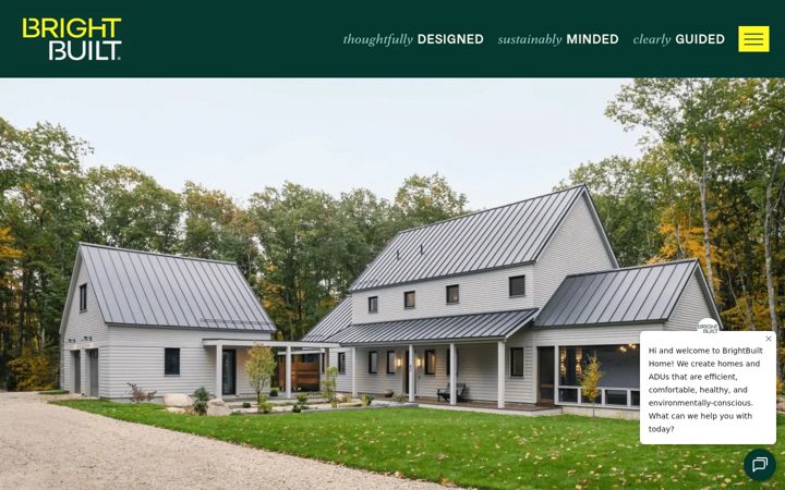 Screenshot of brightbuilthome.com