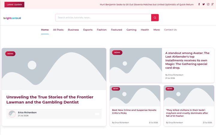 Screenshot of brightcenter.nl
