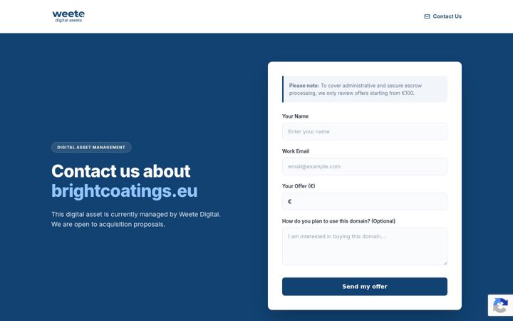 Screenshot of brightcoatings.eu