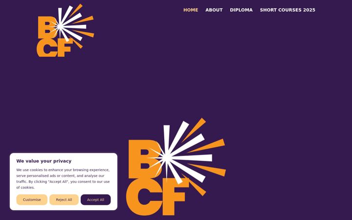 Screenshot of brightcreativefutures.co.uk
