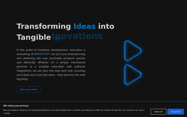 Screenshot of brightdot.lv
