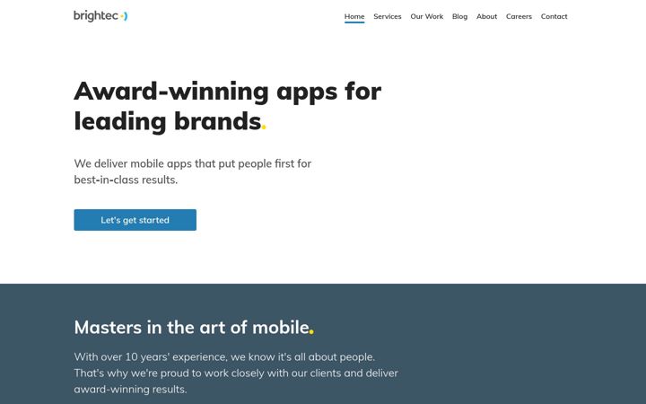 Screenshot of brightec.co.uk