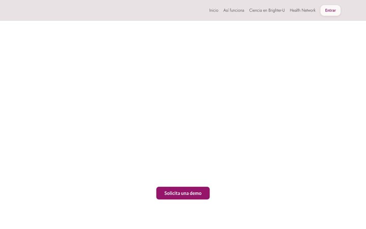 Screenshot of brighter-u.com