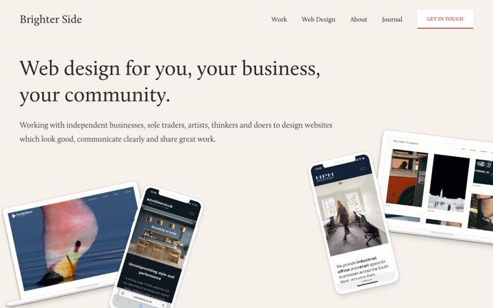 Screenshot of brighterside.co.uk