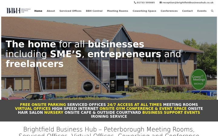Screenshot of brightfieldbusinesshub.co.uk