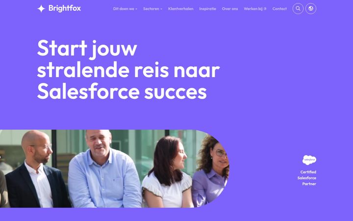 Zrzut ekranu brightfox.nl