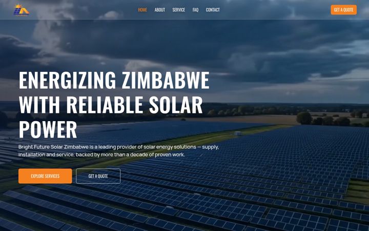 Screenshot of brightfuture.co.zw
