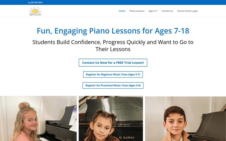 Screenshot of brightfuturesmv.com