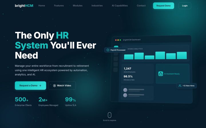 Screenshot of brighthcm.com