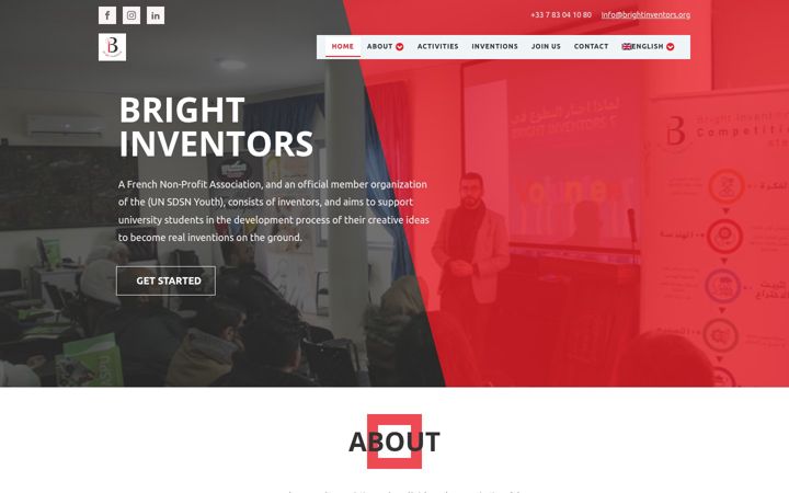 Screenshot of brightinventors.org