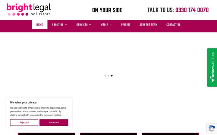 Screenshot of brightlegal.co.uk