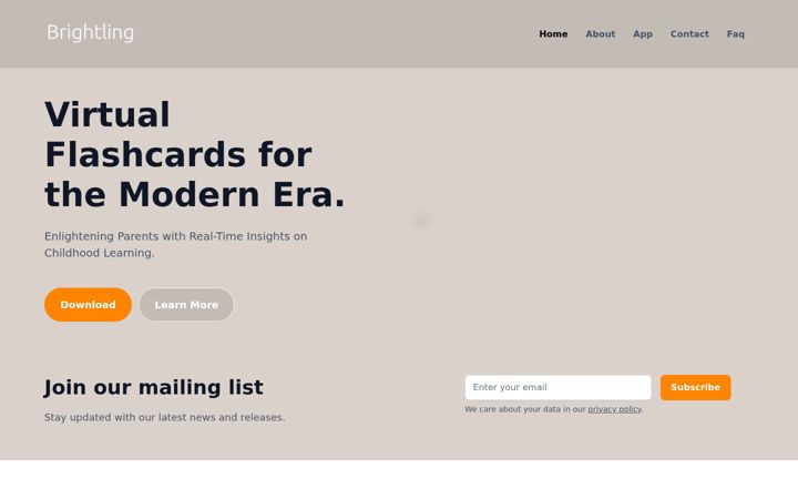 Screenshot of brightling.io