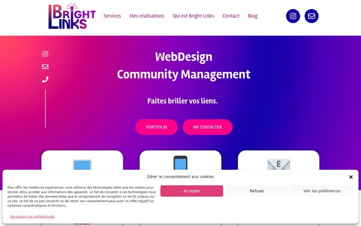 Screenshot of brightlinks.fr