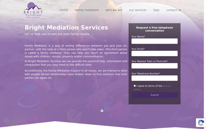 Screenshot of brightmediationservices.co.uk